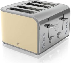 SWAN  Retro ST17010CN 4-Slice Toaster - Cream